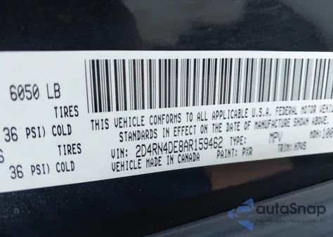 2010 Dodge Grand Caravan Se z USA, uszkodzony, nr VIN 2D4RN4DE8AR159462